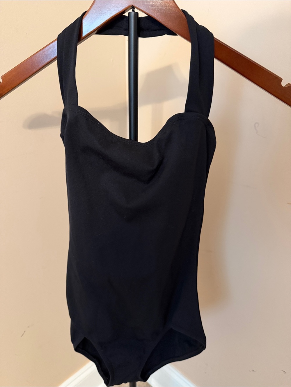 Capezio Black Women's Halter Tank Bodysuit leotard